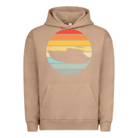 Pigment Burro boat t  shirt boat trip silhouette on a distressed retro sunset produc Urban Hoodie - linhVisuals