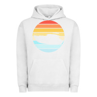Pigment Lunar Rock boat t  shirt boat trip silhouette on a distressed retro sunset produc Urban Hoodie - linhVisuals