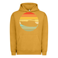 Pigment Peanut Butter boat t  shirt boat trip silhouette on a distressed retro sunset produc Urban Hoodie - linhVisuals