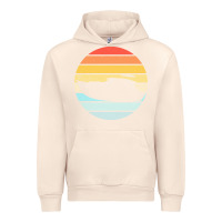 Sandshell boat t  shirt boat trip silhouette on a distressed retro sunset produc Urban Hoodie - linhVisuals