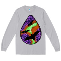 Moon Dust halloween bat  teardrop Long Sleeve Tee - BundleAndBundleShop