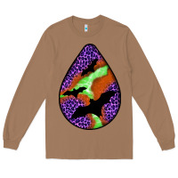 Toasted Coconut halloween bat  teardrop Long Sleeve Tee - BundleAndBundleShop