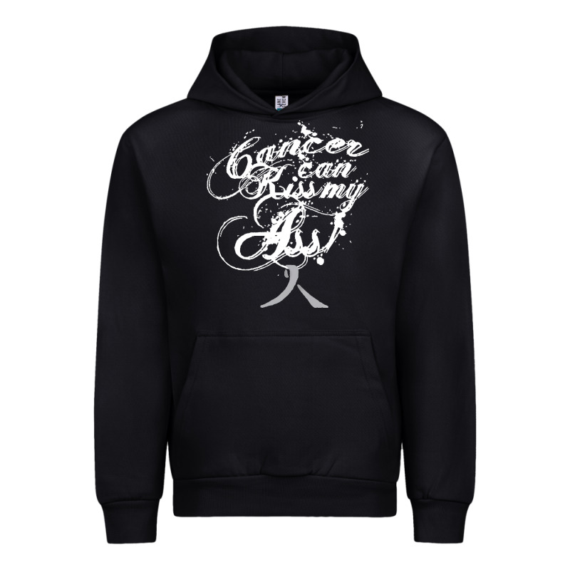 Brain Cancer T  Shirt Cancer Can Kiss My Ass! Brain ( Gray Ribbon) T Urban Hoodie by linhVisuals | Teevron