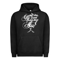 Pigment Black brain cancer t  shirt cancer can kiss my ass! brain ( gray ribbon) t Urban Hoodie - linhVisuals