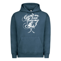 Pigment Midnight Navy brain cancer t  shirt cancer can kiss my ass! brain ( gray ribbon) t Urban Hoodie - linhVisuals