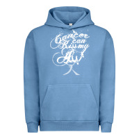 Pigment Pebble Blue brain cancer t  shirt cancer can kiss my ass! brain ( gray ribbon) t Urban Hoodie - linhVisuals