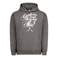 Pigment Tornado brain cancer t  shirt cancer can kiss my ass! brain ( gray ribbon) t Urban Hoodie - linhVisuals