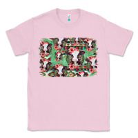 Bubblegum Pink baby cow floral aztec background Classic Tee - Jasminsmagicworld