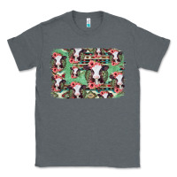 Charcoal Heather baby cow floral aztec background Classic Tee - Jasminsmagicworld
