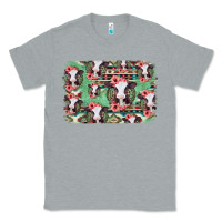 Heather Grey baby cow floral aztec background Classic Tee - Jasminsmagicworld
