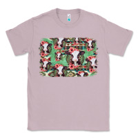Lilac baby cow floral aztec background Classic Tee - Jasminsmagicworld