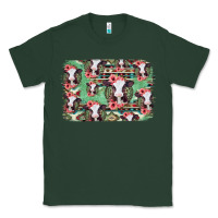 Sports Green baby cow floral aztec background Classic Tee - Jasminsmagicworld