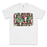 White baby cow floral aztec background Classic Tee - Jasminsmagicworld