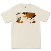 Bone Cowhide Black and Light Brown Brushstroke Premium Tee - Jasminsmagicworld