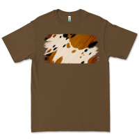 Cacao Cowhide Black and Light Brown Brushstroke Premium Tee - Jasminsmagicworld