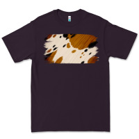 Plum Cowhide Black and Light Brown Brushstroke Premium Tee - Jasminsmagicworld