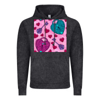Vintage Black valentines day lock and key seamless pattern Vintage Hoodie - BundleAndBundleShop