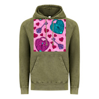 Vintage Olive valentines day lock and key seamless pattern Vintage Hoodie - BundleAndBundleShop