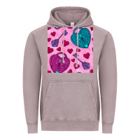 Vintage Zinc valentines day lock and key seamless pattern Vintage Hoodie - BundleAndBundleShop