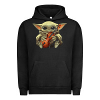Pigment Black baby yoda hug violin [tb] Urban Hoodie - linhVisuals