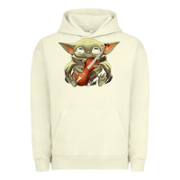 Pigment Pistachio baby yoda hug violin [tb] Urban Hoodie - linhVisuals
