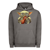Pigment Tornado baby yoda hug violin [tb] Urban Hoodie - linhVisuals