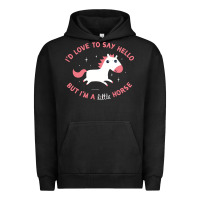Pigment Black i'm a little horse Urban Hoodie - linhVisuals