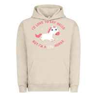 Pigment French Oak i'm a little horse Urban Hoodie - linhVisuals