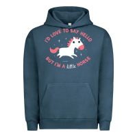 Pigment Midnight Navy i'm a little horse Urban Hoodie - linhVisuals