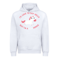 White i'm a little horse Urban Hoodie - linhVisuals