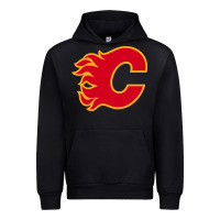 Black the-flames-calgary-sports Urban Hoodie - linhVisuals
