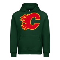 Forest Green the-flames-calgary-sports Urban Hoodie - linhVisuals