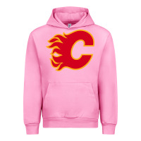 Fuchsia Pink the-flames-calgary-sports Urban Hoodie - linhVisuals