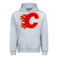 Heather Grey the-flames-calgary-sports Urban Hoodie - linhVisuals