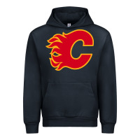 Navy the-flames-calgary-sports Urban Hoodie - linhVisuals