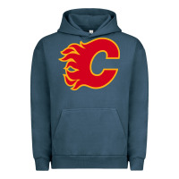 Pigment Midnight Navy the-flames-calgary-sports Urban Hoodie - linhVisuals
