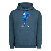 Pigment Midnight Navy Söniĉ Kids Urban Hoodie - linhVisuals