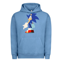 Pigment Pebble Blue Söniĉ Kids Urban Hoodie - linhVisuals