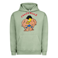 Pigment Oil Green bart crack kills Urban Hoodie - linhVisuals