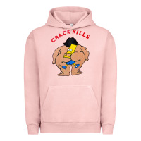 Pigment Salmon bart crack kills Urban Hoodie - linhVisuals