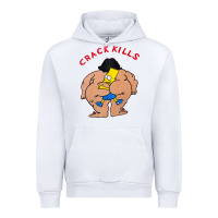 White bart crack kills Urban Hoodie - linhVisuals