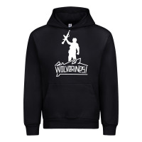 Black Red Dawn Wolverines Urban Hoodie - linhVisuals