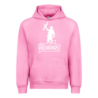 Fuchsia Pink Red Dawn Wolverines Urban Hoodie - linhVisuals