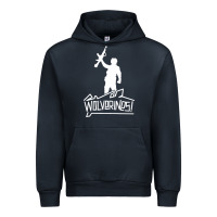 Navy Red Dawn Wolverines Urban Hoodie - linhVisuals