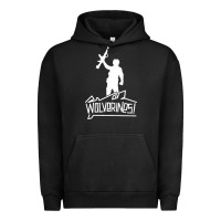 Pigment Black Red Dawn Wolverines Urban Hoodie - linhVisuals