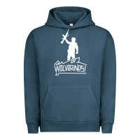 Pigment Midnight Navy Red Dawn Wolverines Urban Hoodie - linhVisuals