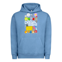 Pigment Pebble Blue battle for dream island poster [tb] Urban Hoodie - linhVisuals