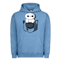 Pigment Pebble Blue baymax in pocket Urban Hoodie - linhVisuals