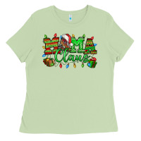 Matcha Mama claus christmas lights and gifts mother's day Ladies Tee - HowdyJamesFarm