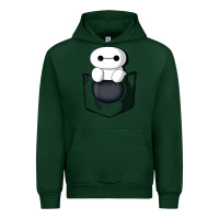 Forest Green baymax in pocket Urban Hoodie - linhVisuals